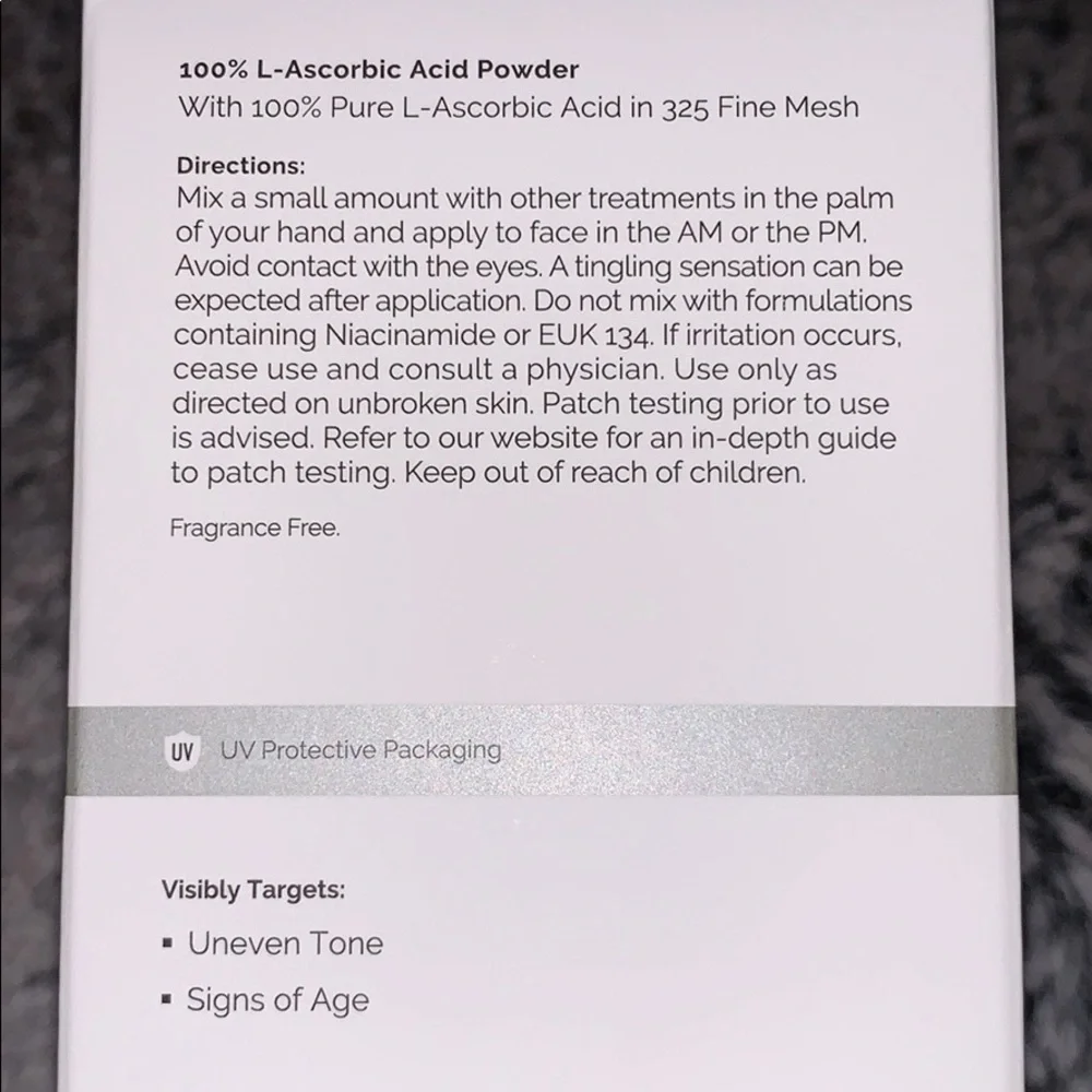 NEW The Ordinary 100% L-Ascorbic Acid Powder